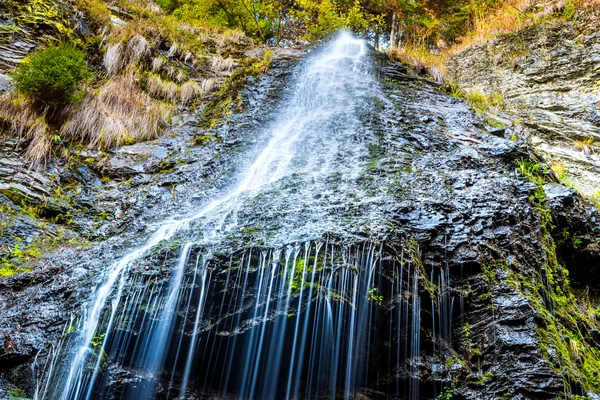 Waterfall in the wild forest — Stock Photo, Image