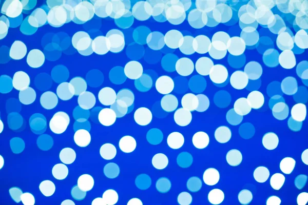 Blue blur holiday lights — Stock Photo, Image