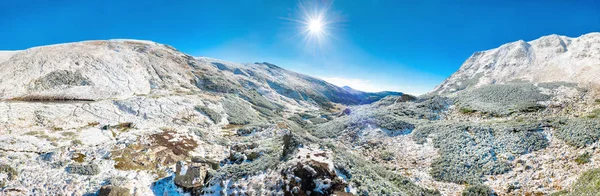 Panorama on white mountains — Stock Photo, Image