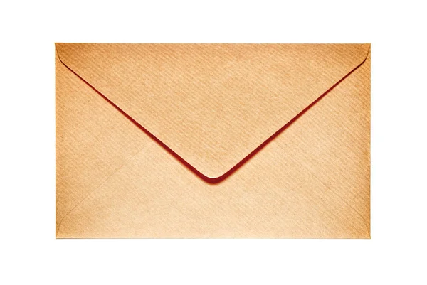 Gesloten envelop met oud papier gebruikt — Stockfoto