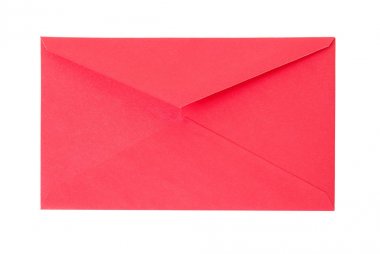 Eski kırmızı kağıt zarf kapalı
