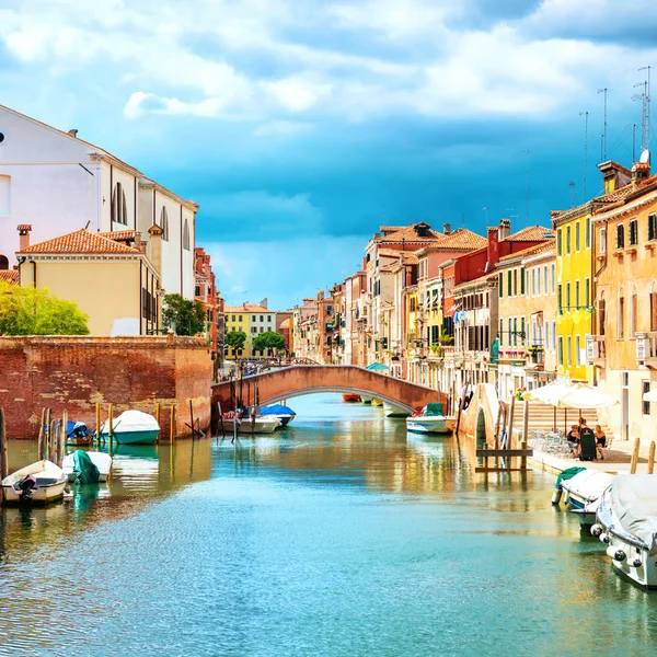 Canal Grande en Venetië straten — Stockfoto