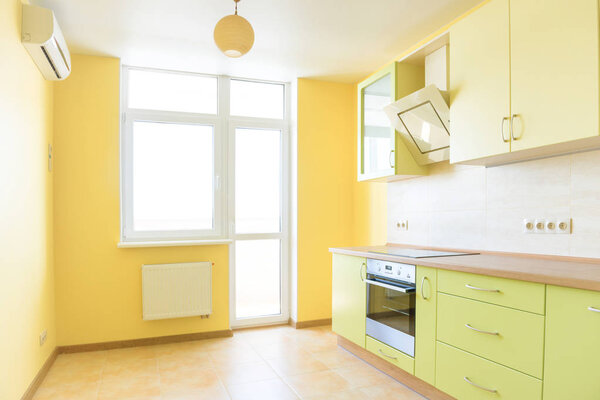 Kitchen interior in modern apartment