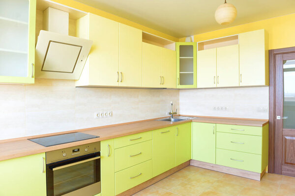 Kitchen interior in modern apartment