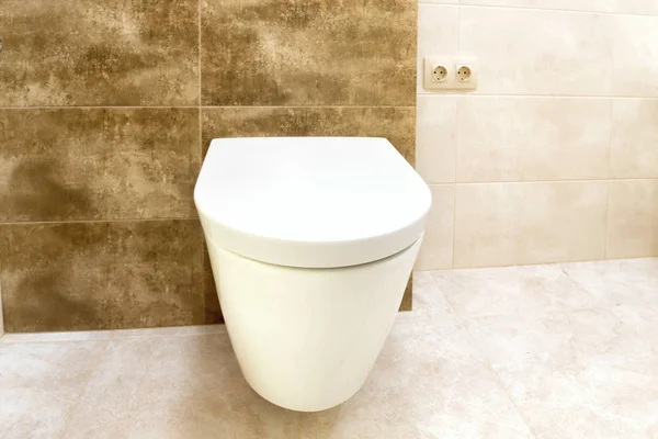 Close up of toilet bathroom interior — Stock Photo, Image