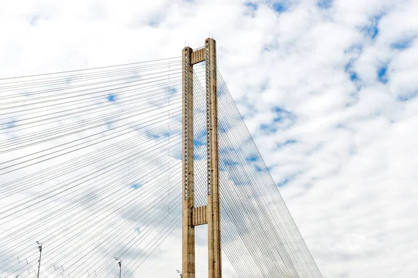 Pont de câble de rivière — Photo