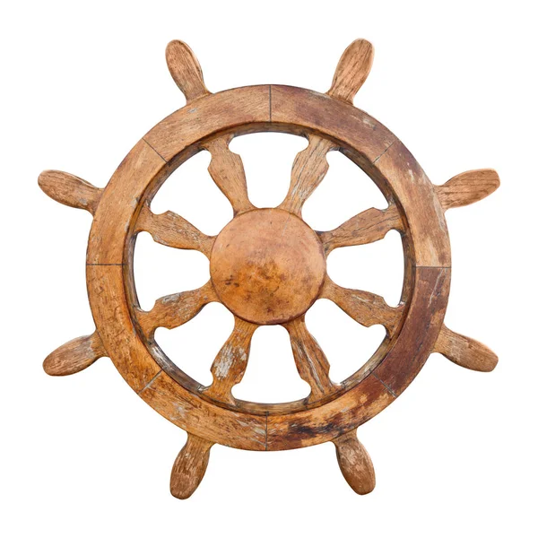 Steering wheel from yacht — Stock Photo, Image