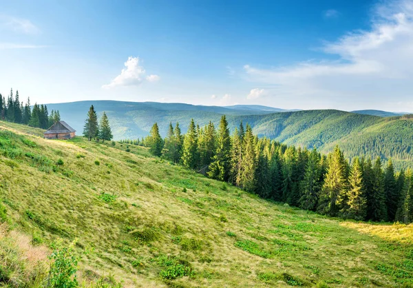 Panorama z zielonej góry — Zdjęcie stockowe