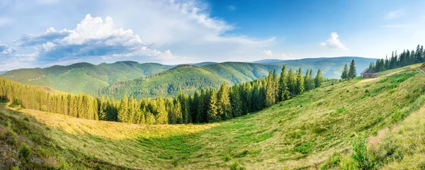 Panorama z zielonej góry — Zdjęcie stockowe
