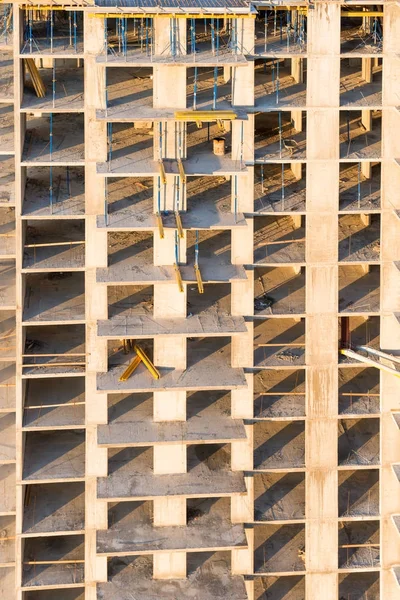 Şantiye Inşaat Sektöründe Beton Bloklarla — Stok fotoğraf