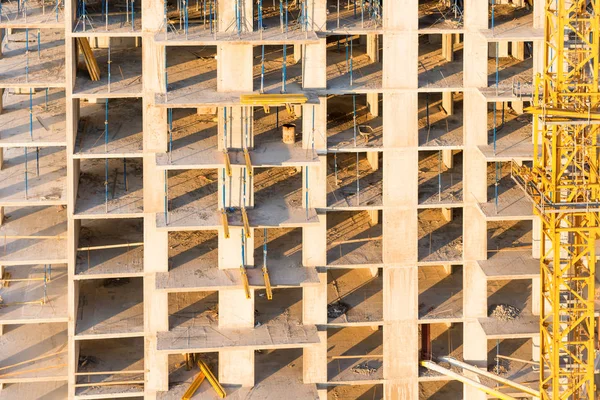Byggarbetsplats Med Betongblock Byggnadsbransch — Stockfoto
