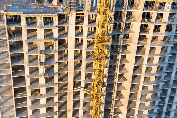 Construction site with concrete blocks — Stock Photo, Image