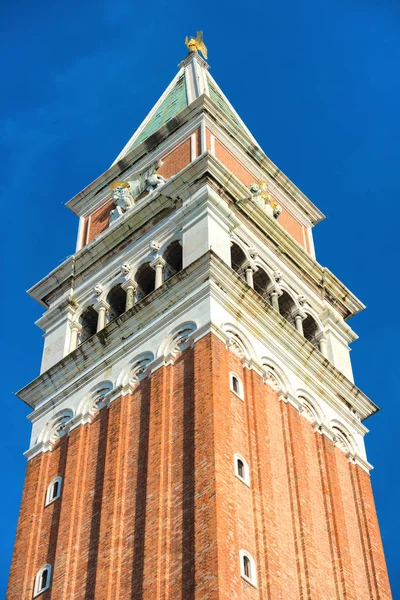 San Marco Campanile Bell Věž Svatého Marka Katedrála Náměstí Benátkách — Stock fotografie