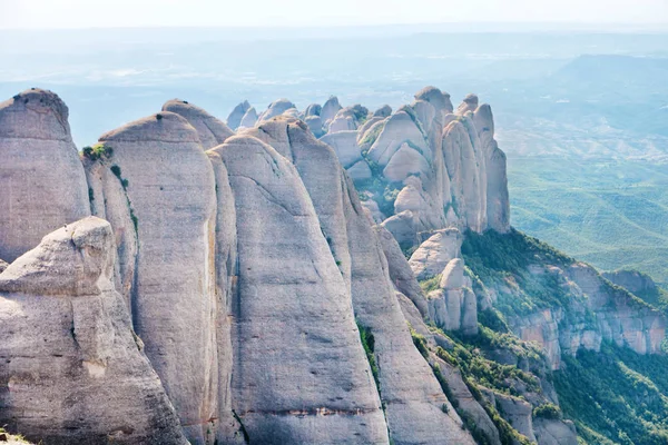 Paisaje Montaña Montserrat Con Rocas Cerca Barcelona España — Foto de Stock