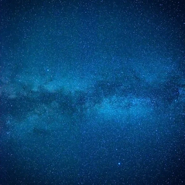 Ночь Темно Синее Небо Звездами Галактикой Млечного Пути — стоковое фото