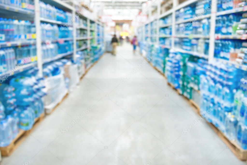 Market shop and supermarket interior