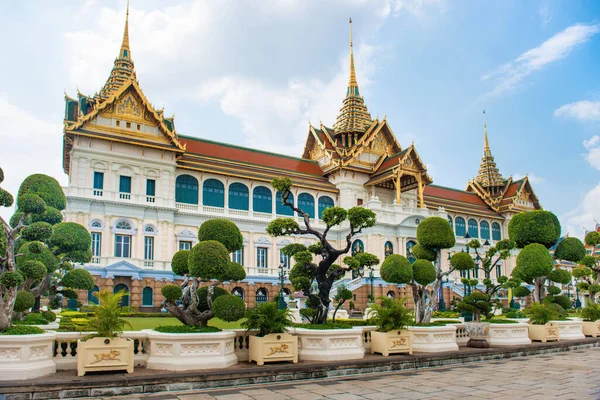 Großer Palastkomplex Blick Auf Den Chakri Maha Prasat Thronsaal Bangkok — Stockfoto