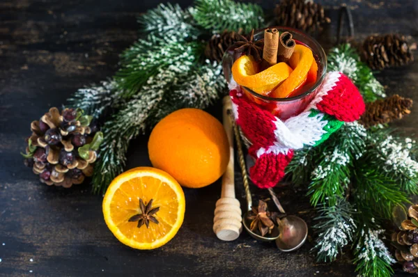 Tempo di Natale vin brulè — Foto Stock