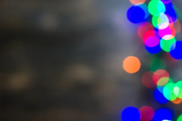 Karácsonyi fények az asztalon — Stock Fotó