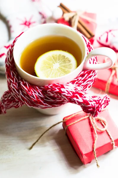 Tazza di tè al limone — Foto Stock