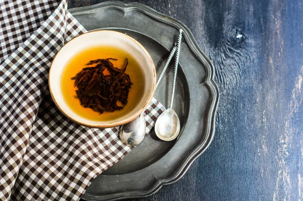 Cup of black tea — Stock Photo, Image