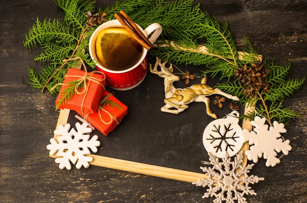 Christmas mulled tea — Stock Photo, Image