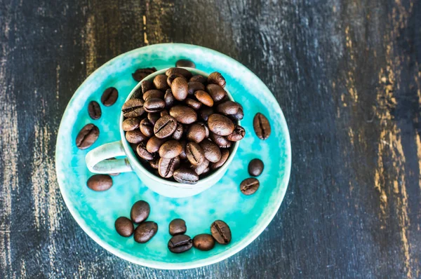 Chicchi di caffè crudi — Foto Stock