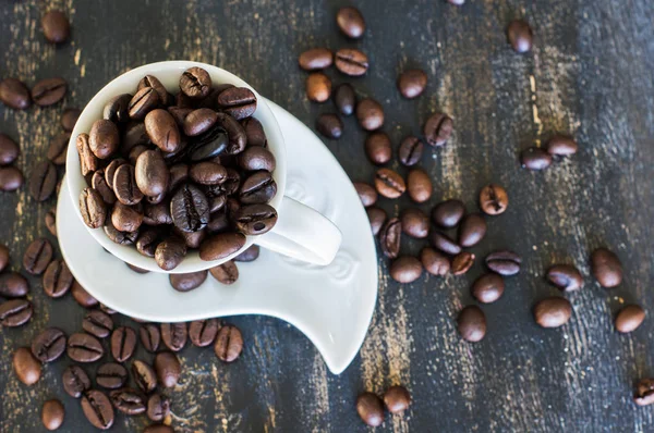 Chicchi di caffè crudi — Foto Stock