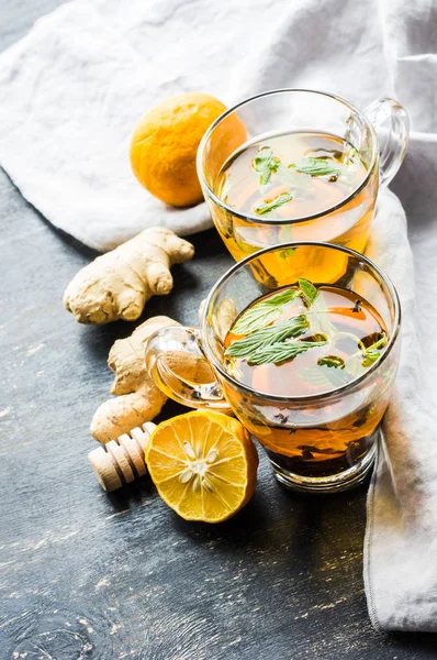 Limonlu baharatlı çay — Stok fotoğraf