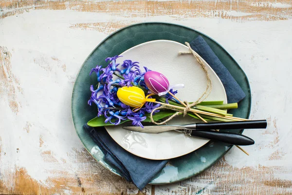 Spring table setting — Stock Photo, Image