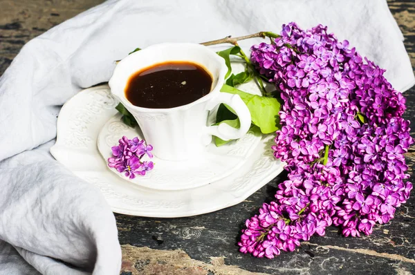 Conceito de primavera com flores lilás — Fotografia de Stock