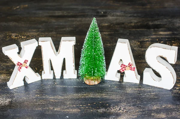 Concetto natalizio con parola di Natale — Foto Stock