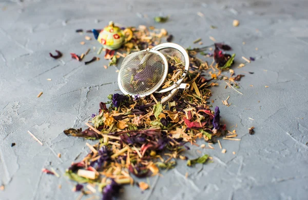 Concepto de té floral orgánico — Foto de Stock