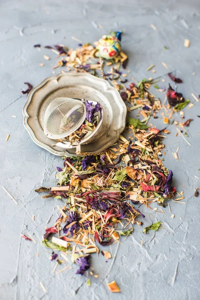 Concepto de té floral orgánico — Foto de Stock