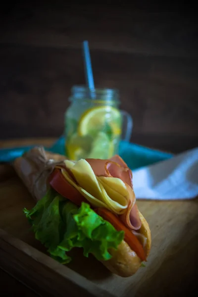 Snack concept with burgers — Stock Photo, Image