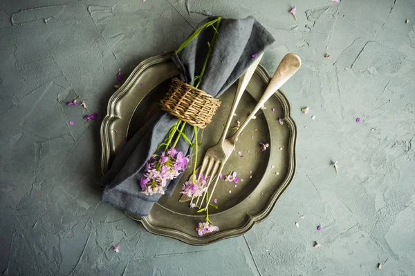 Summer table setting — Stock Photo, Image