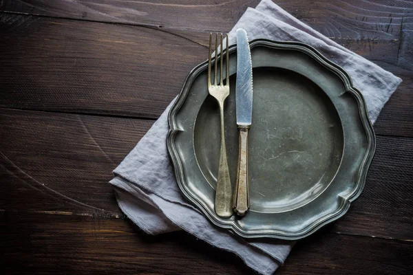 Rustic table setting — Stock Photo, Image