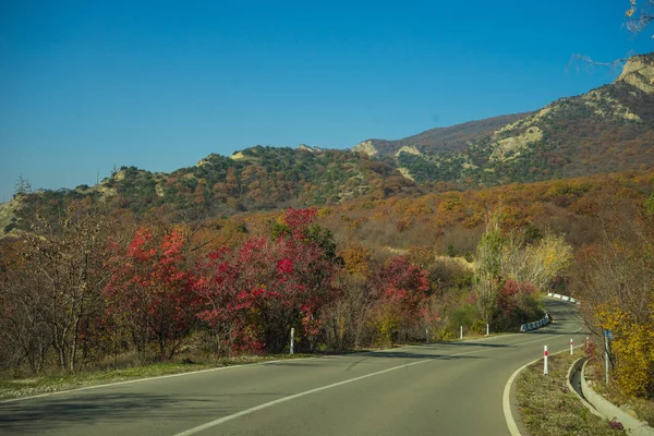 Jesienny krajobraz regionu Kartli — Zdjęcie stockowe