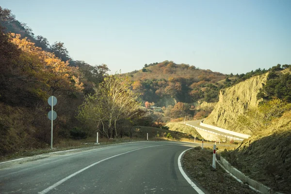 Herfst landschap van regio Kartli — Stockfoto