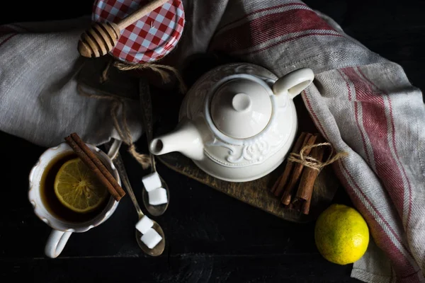 生姜茶和柠檬茶 — 图库照片