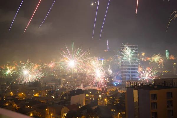 Nový rok v Tbilisi, Gruzie — Stock fotografie