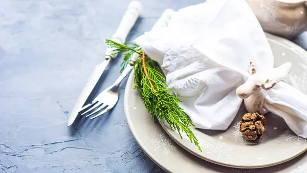 Rustic table setting — Stock Photo, Image