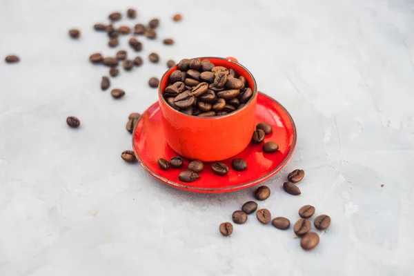 Los granos de café como concepto alimentario —  Fotos de Stock