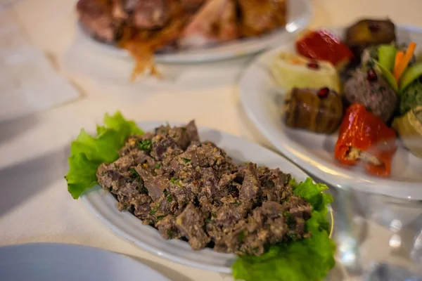 Hagyományos grúz kuchmachi étel — Stock Fotó