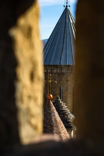 Известный замок Ананури в Грузии — стоковое фото
