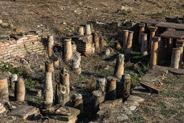 Roman villa ruins in Dzalisi — Stock Photo, Image