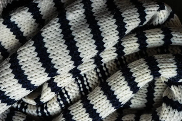 条纹针织围巾 — 图库照片