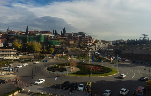 Place de l'Europe au centre-ville de Tbilissi — Photo
