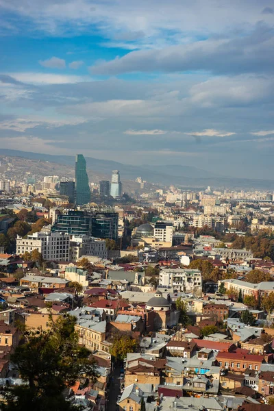 De stad van Tbilisi in het centrum — Stockfoto