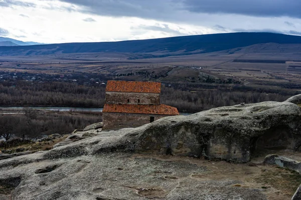 Ruins of Uplistsikhe rock town — Stock Photo, Image